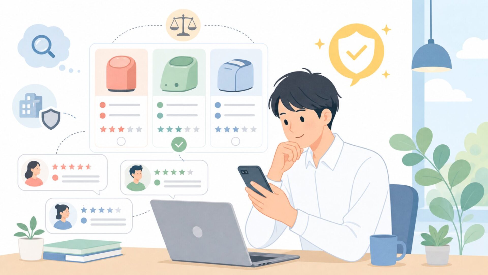 実ユーザーレビューから見えるLemoreleの実力を表すイラスト