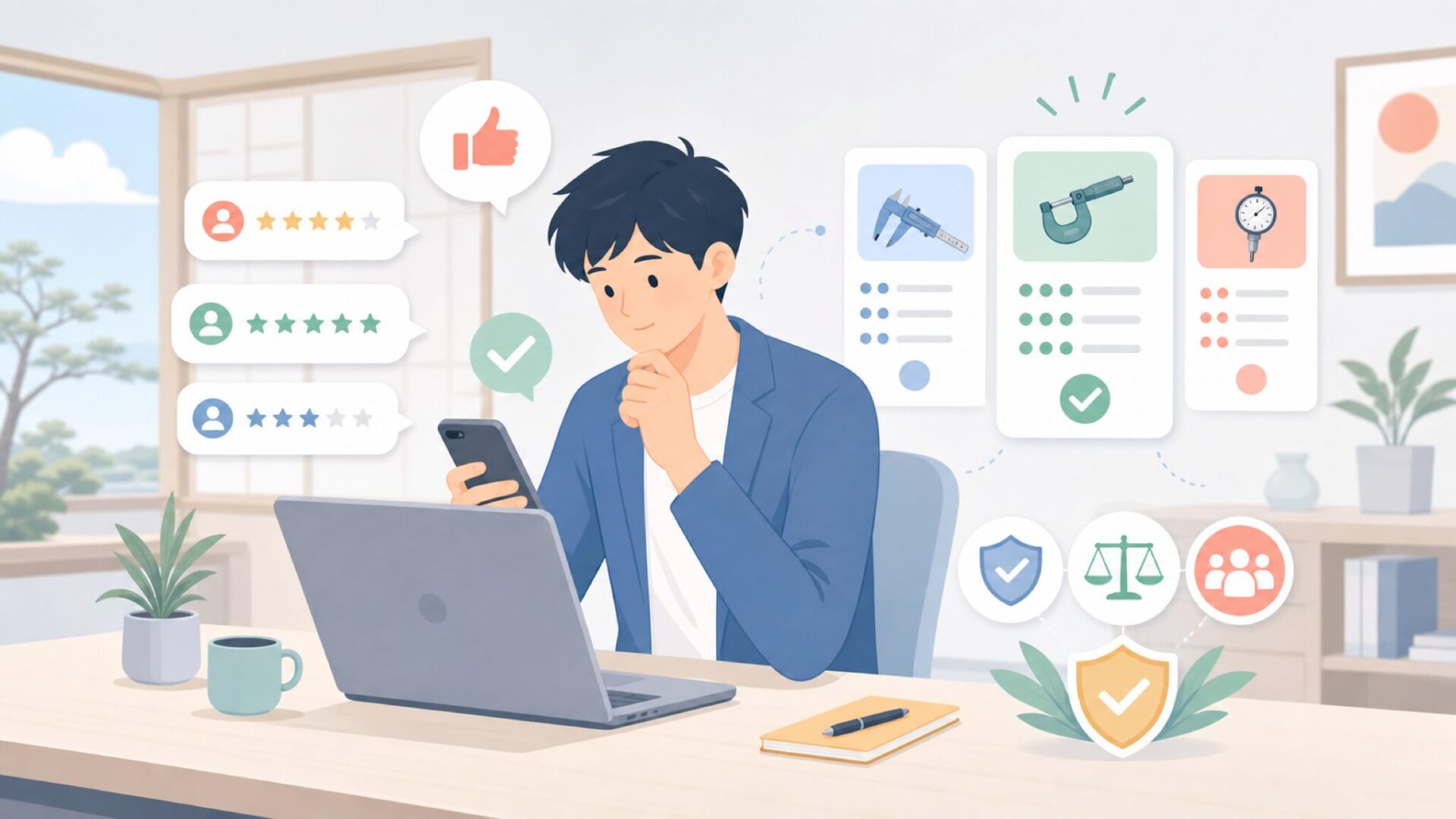 Dasquaの評判・口コミは?実際のユーザー評価を表すイラスト