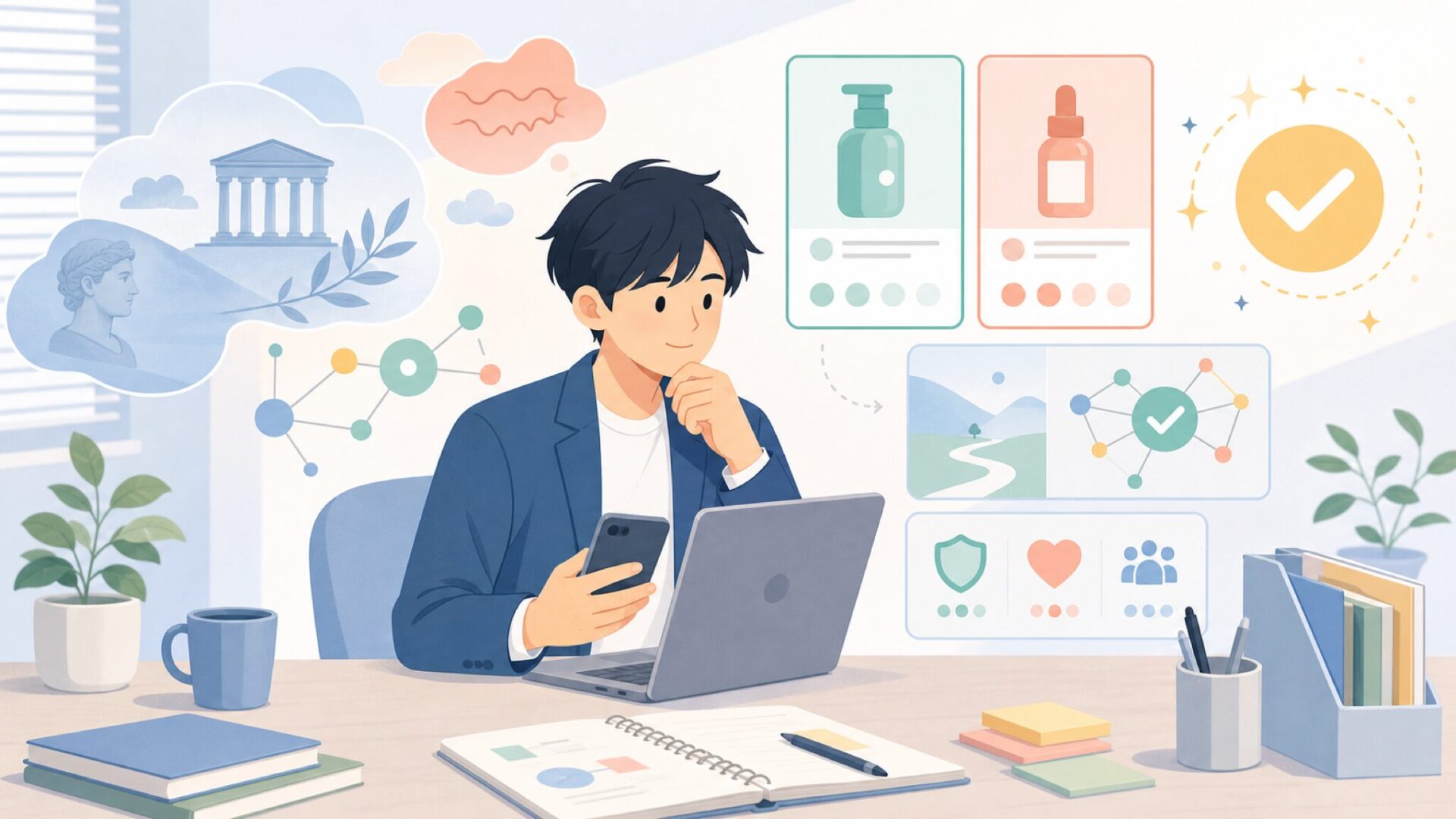 XENOという名前の意味と語源を深掘りしようを表すイラスト