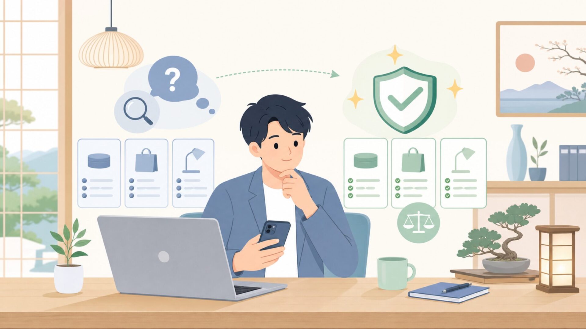 中国メーカーFLSUNは安心して買える？購入前チェックを表すイラスト