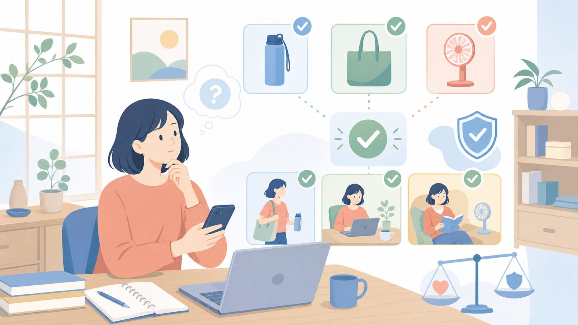 Mixpressoは自分の生活に合う?使い方と向いている人を表すイラスト