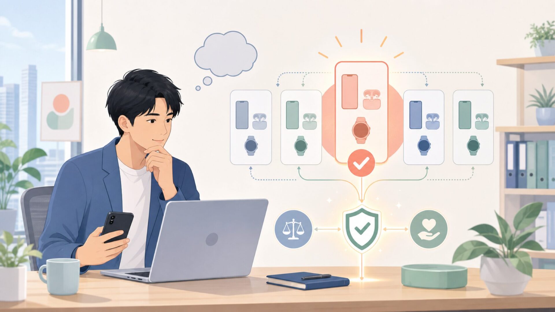 中堅ブランドの中でTalentCellはどこに立つのかを表すイラスト