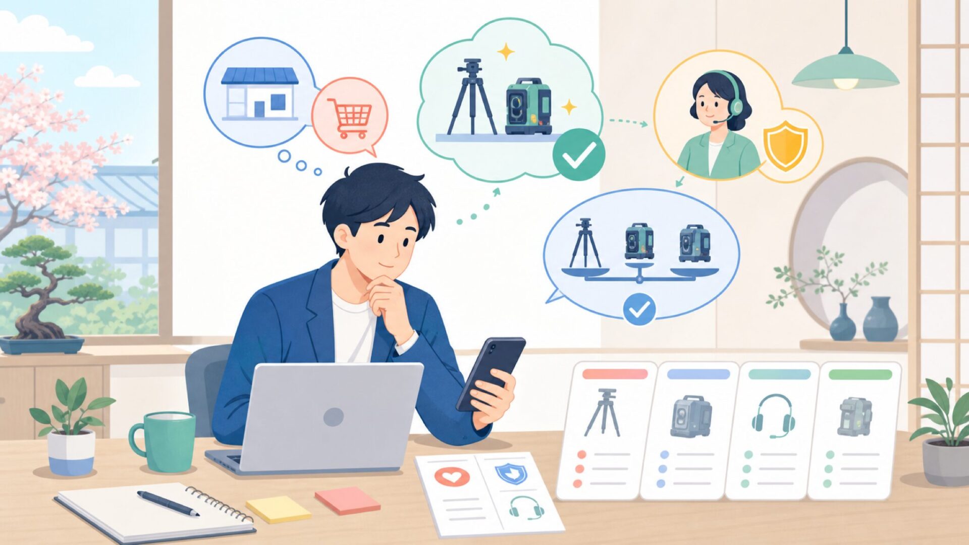 日本でのKaproの買い方|購入先・保証・他ブランドとの比較を表すイラスト