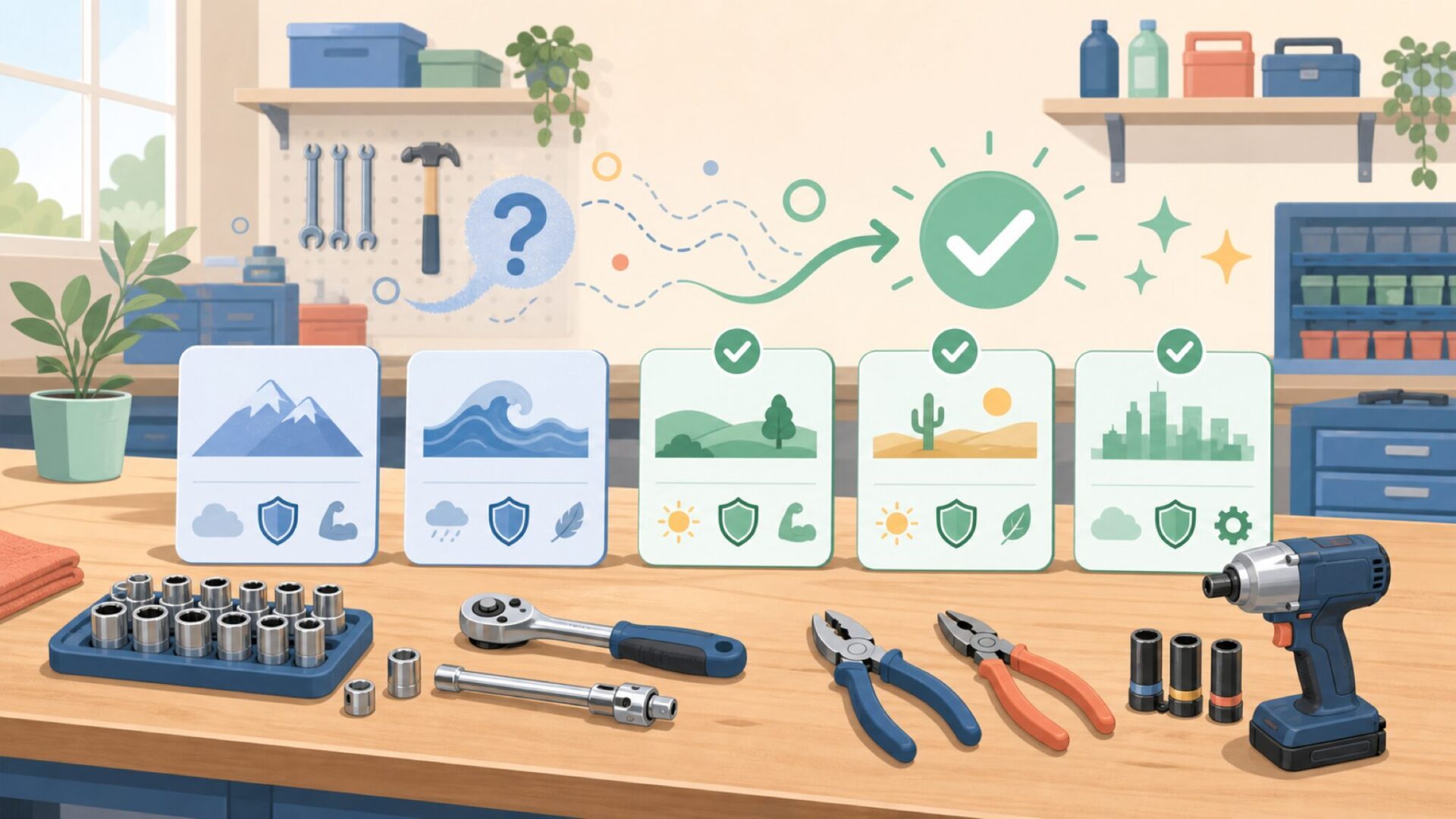国別に見る工具メーカーの特徴とGeneral Toolsの立ち位置を表すイラスト