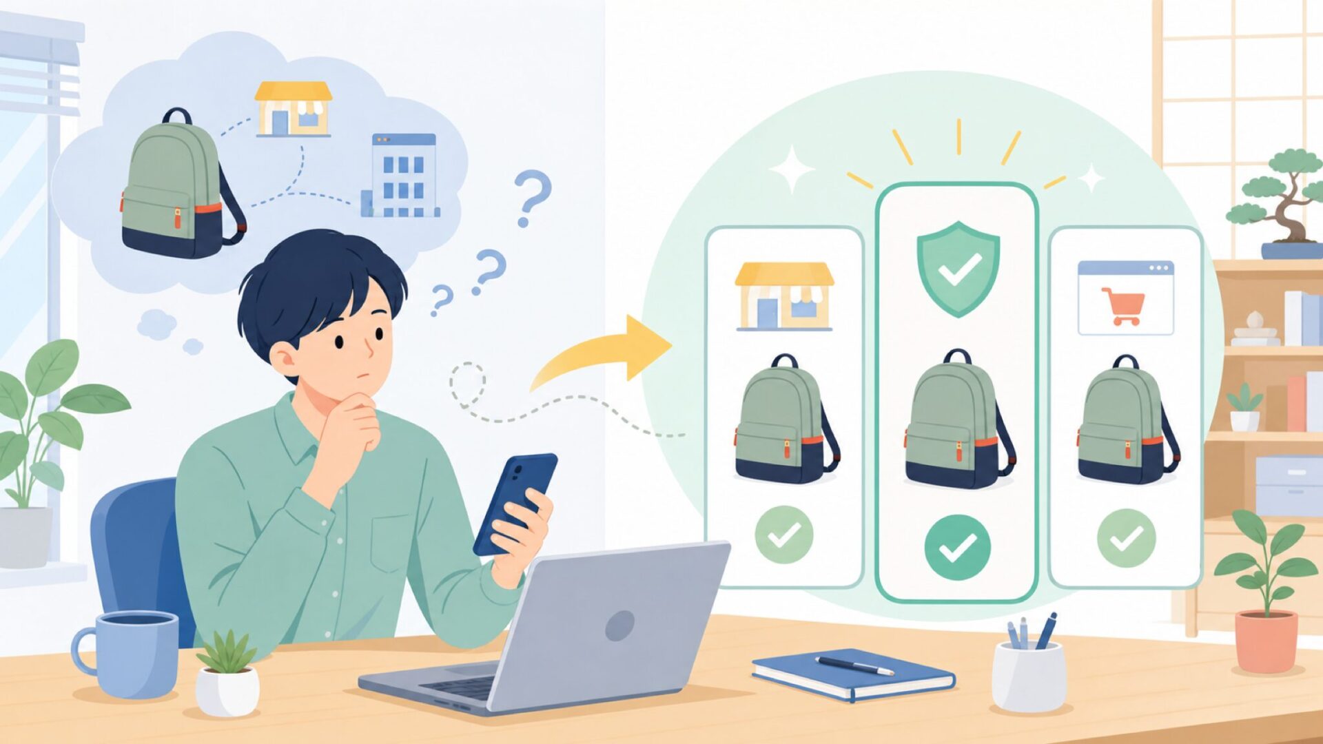 Topo Designsはどこで買える？日本での購入ガイドを表すイラスト