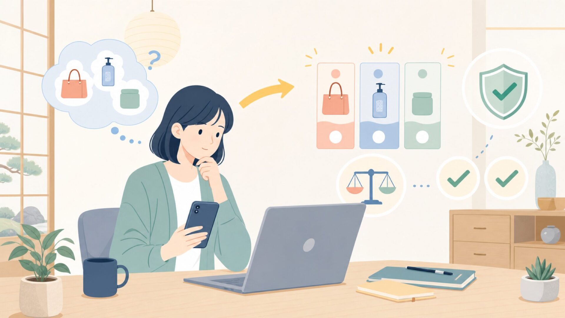 MURAはどんな人に向いているか——購入前に確認したい2点を表すイラスト