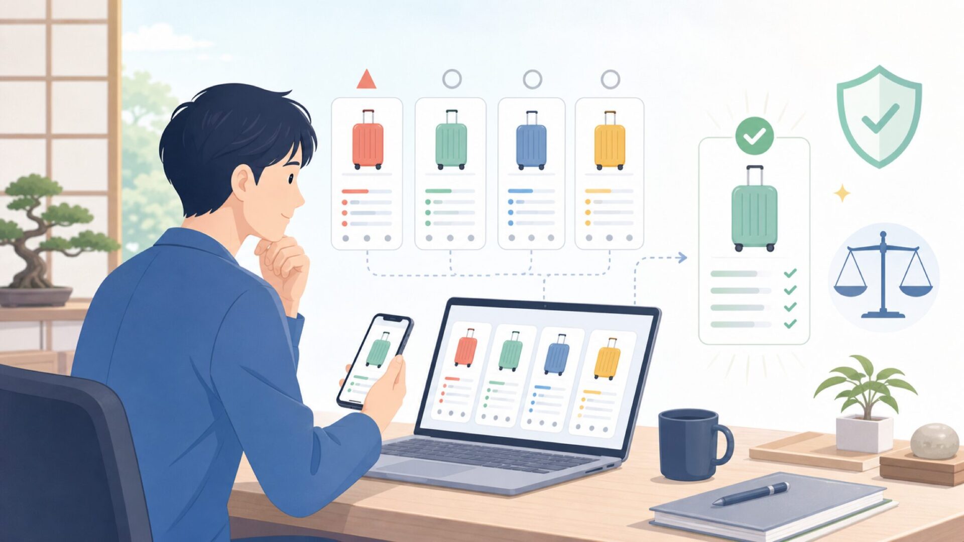 OIWASの人気商品と価格帯を表すイラスト