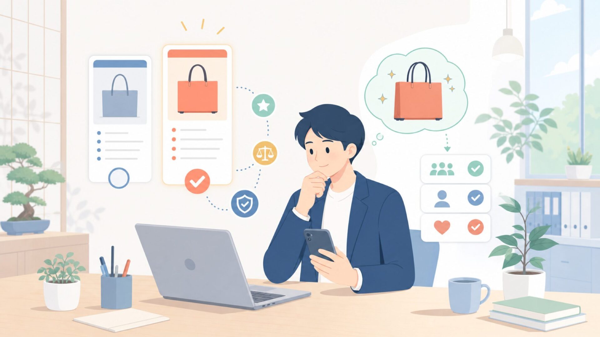 Bellroyの価格は高い?評判と向いている人を表すイラスト