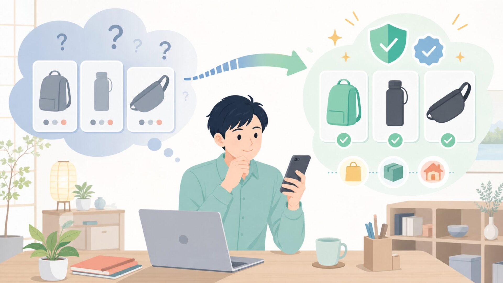 日本でXD Designを手に入れる方法を表すイラスト