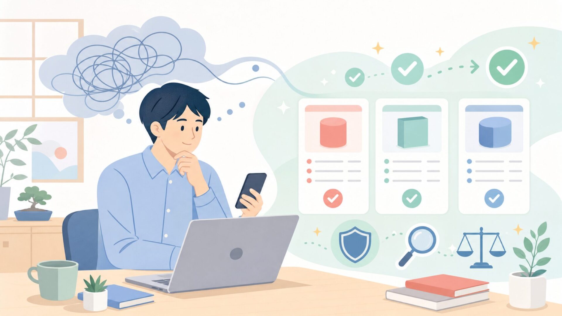 LongsafeのAmazonレビューはサクラなのか——見極め方を具体的に解説を表すイラスト