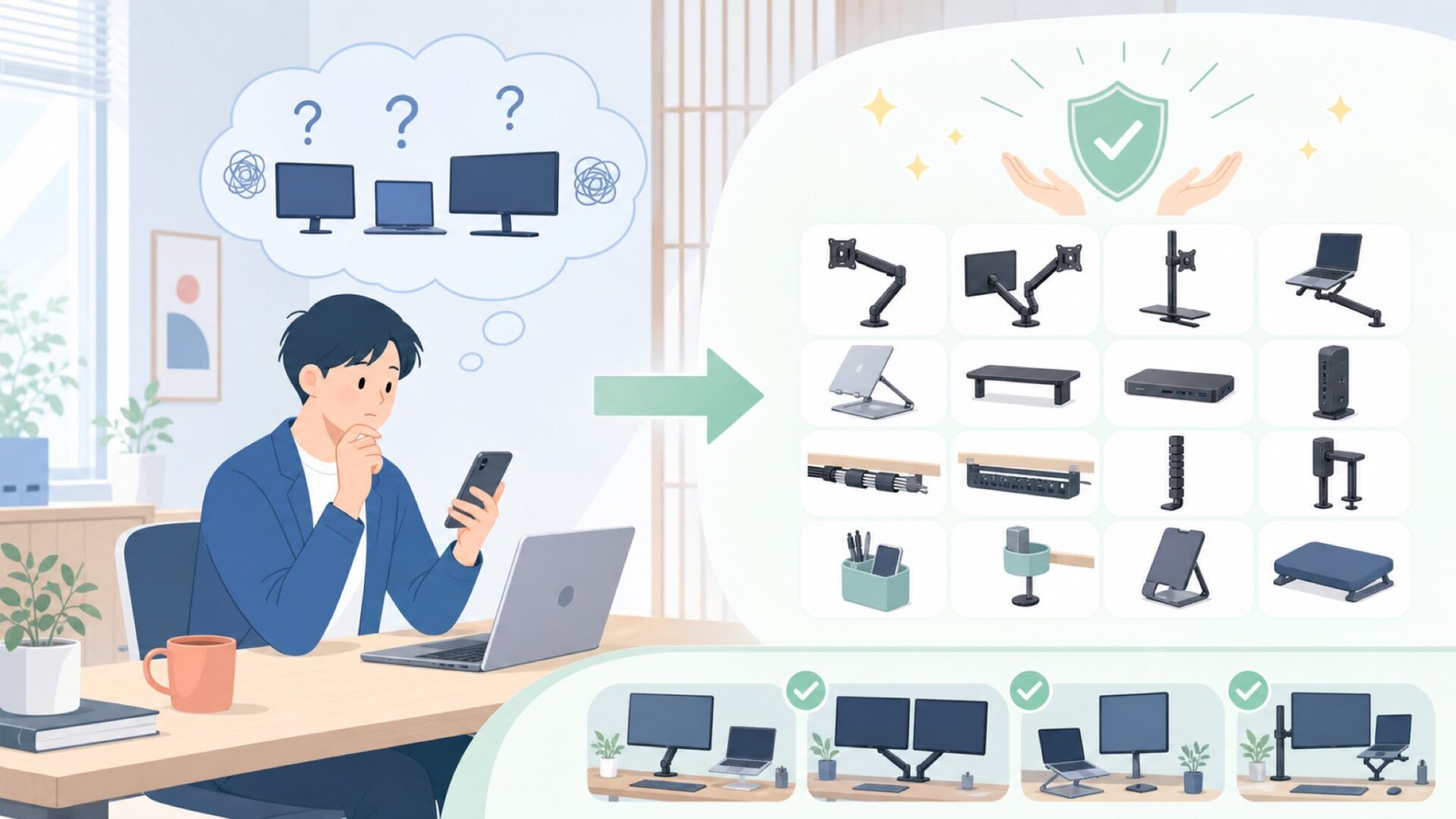 HumanCentricが作っている製品ラインナップを表すイラスト
