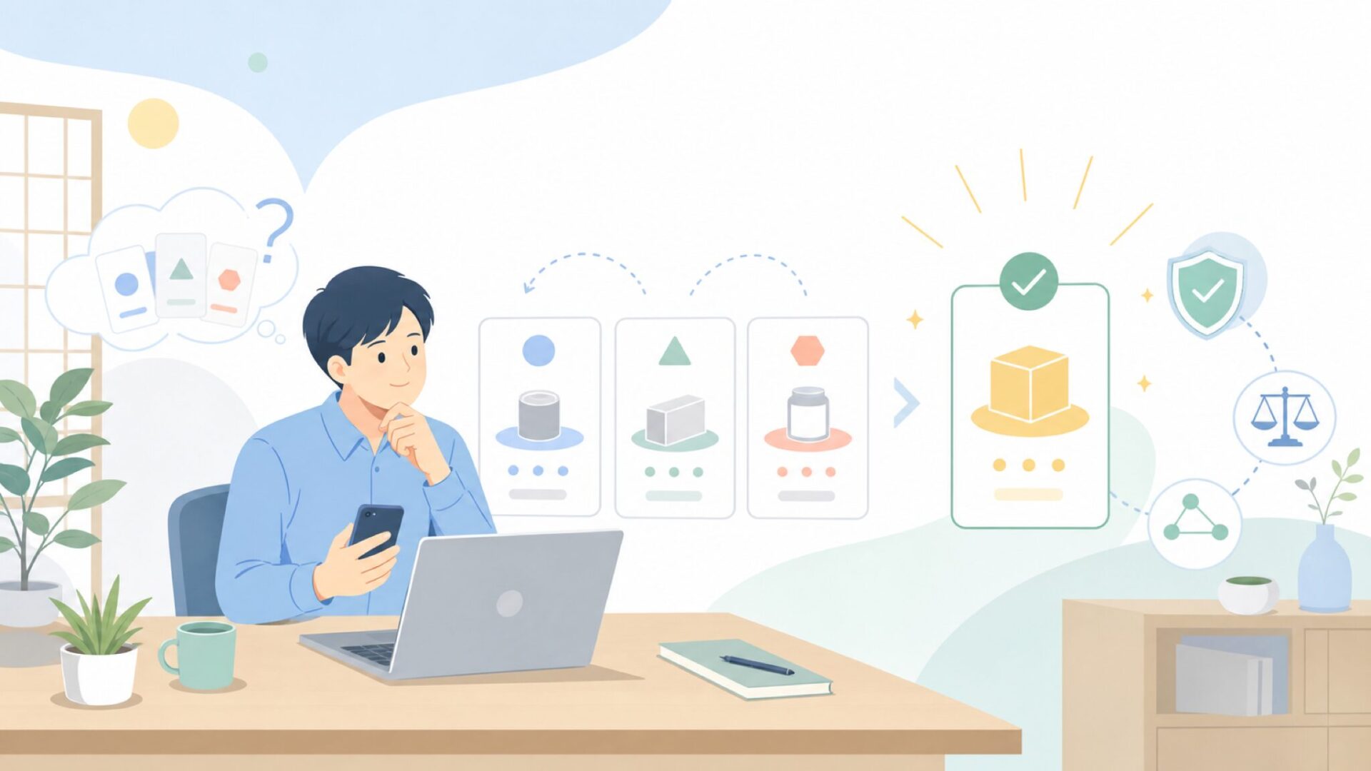 用途で選ぶTTC独自シリーズの違いを表すイラスト