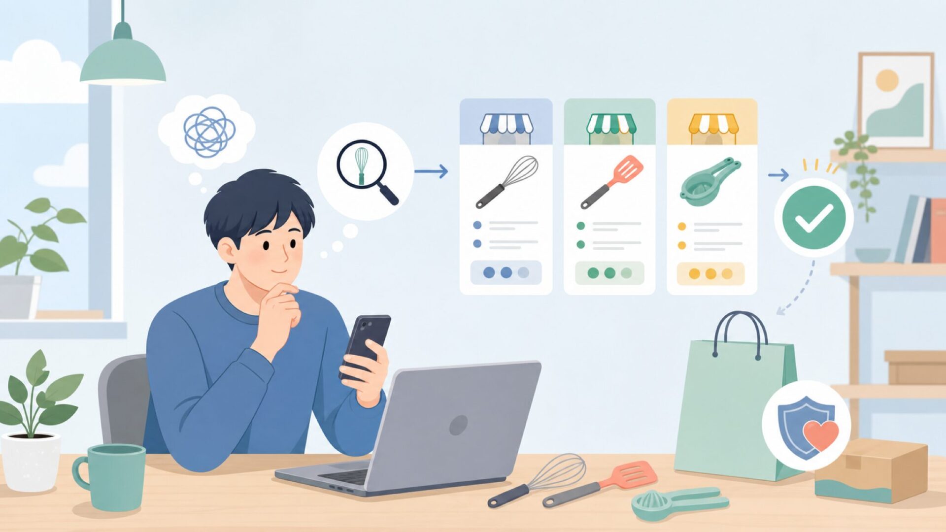 Tovoloはどこで買える？──購入先ガイドと価格帯の目安を表すイラスト