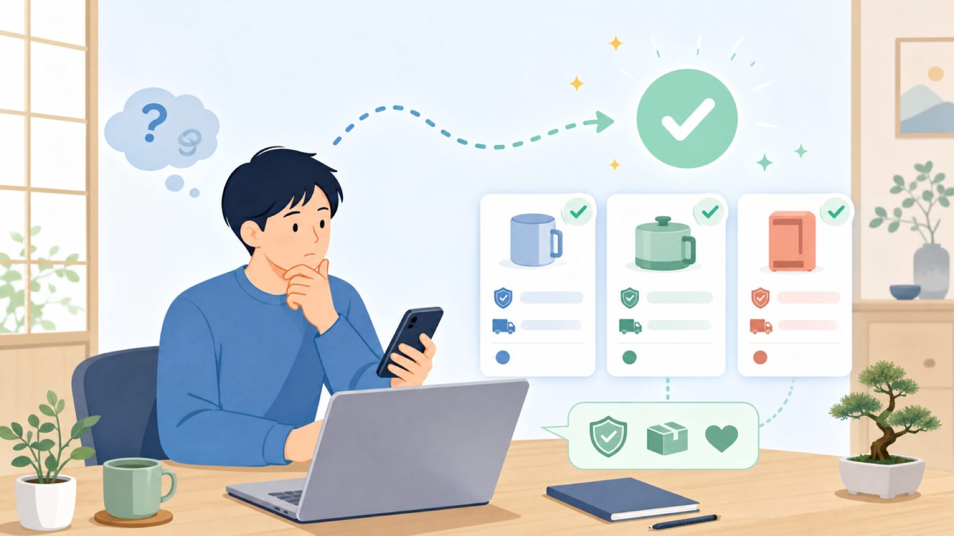 Kuulaaはどこで買える？Amazon・楽天での購入と失敗しない選び方を表すイラスト