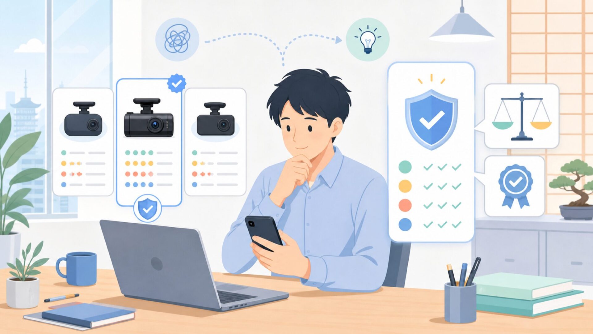 ORSKEYと競合ブランドの位置づけ比較｜どんな人に向くかを表すイラスト