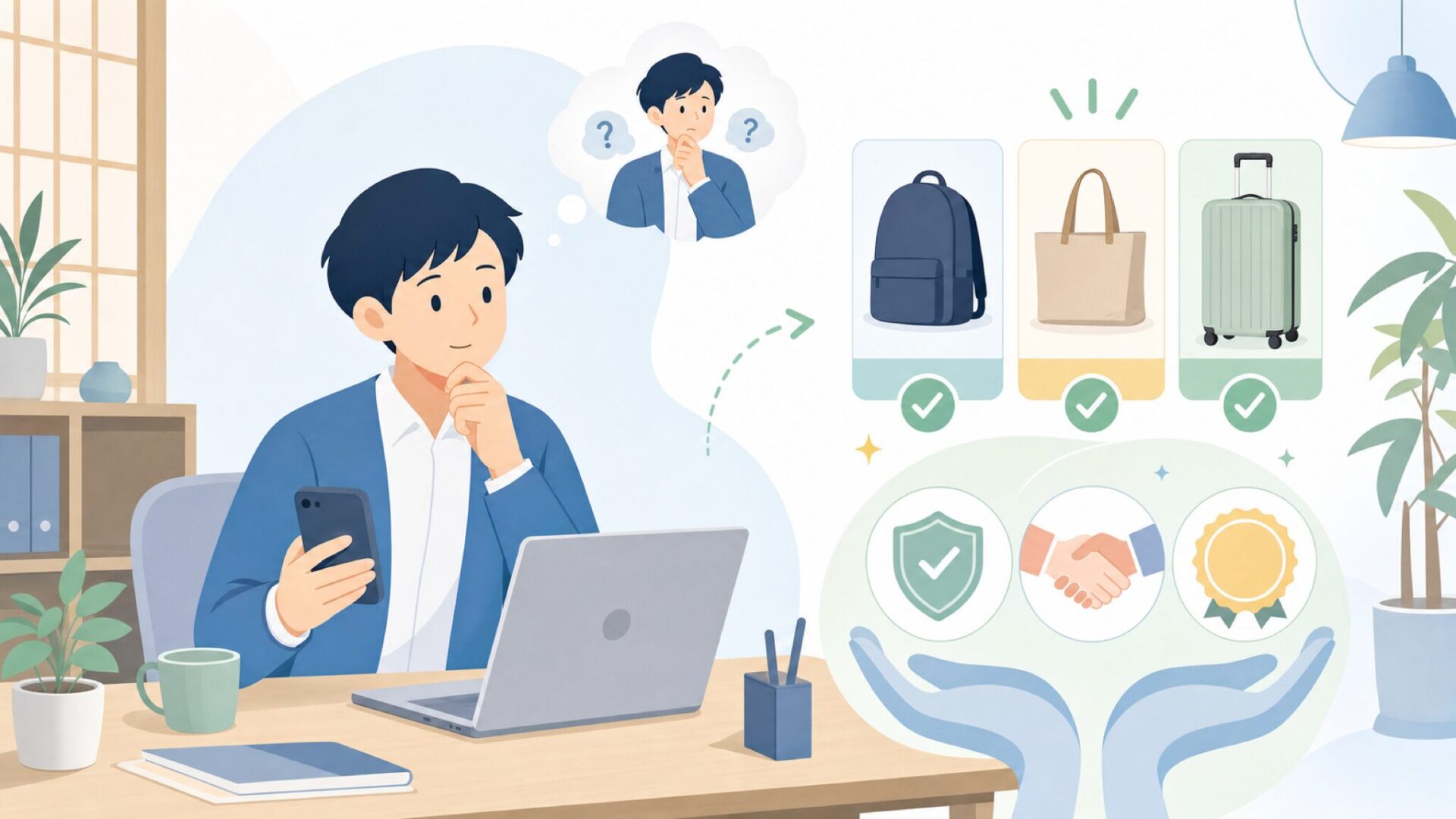 購入判断の決め手：Safuciivはどんな人に向いているかを表すイラスト