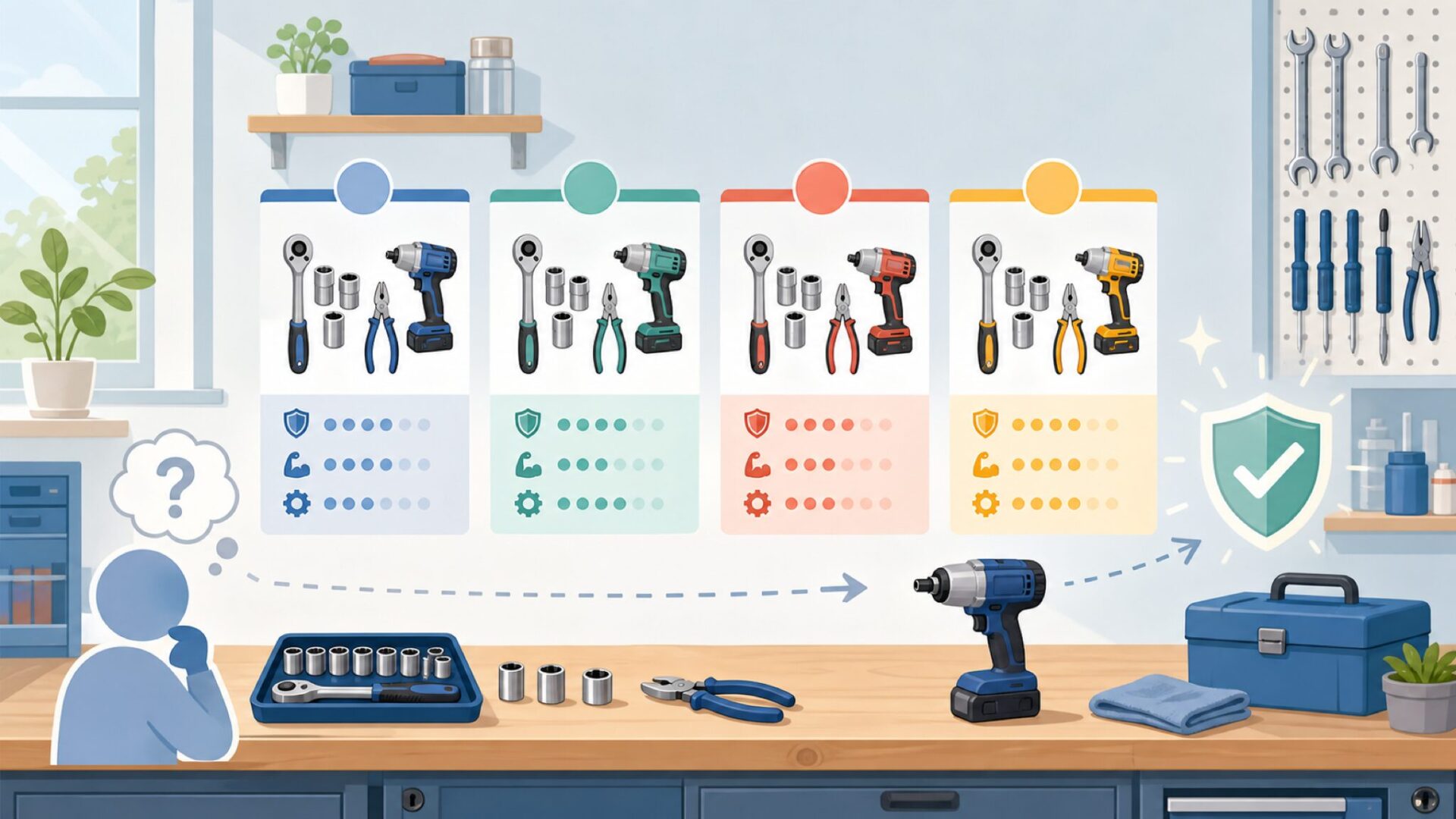 Laser Toolsと比較されやすいブランド徹底比較を表すイラスト