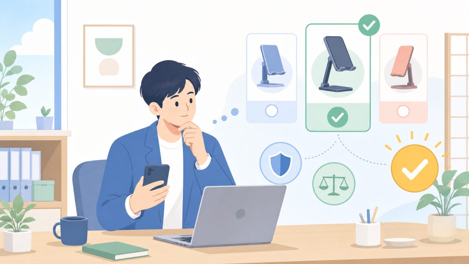 Lamicallはこんな人に向いている：購入前の自己チェックを表すイラスト