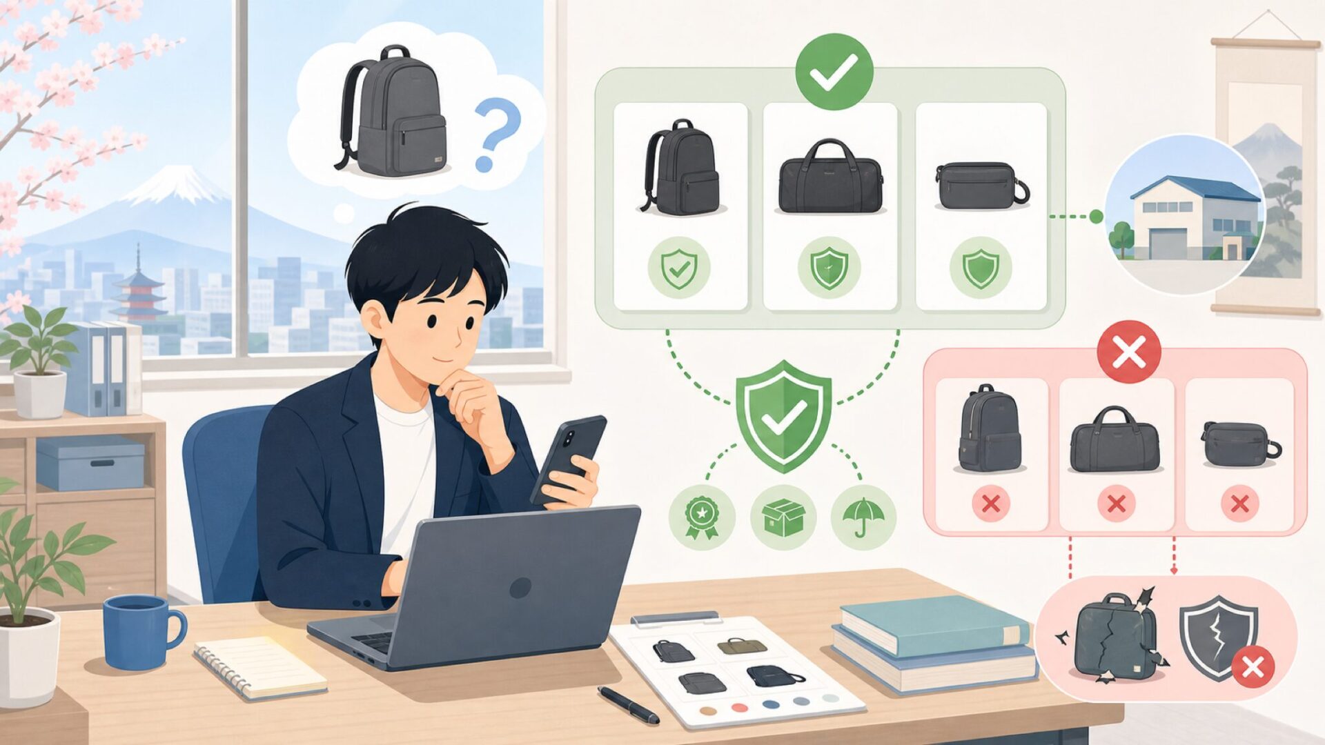 Boundary Supply を日本で購入する方法と注意点を表すイラスト