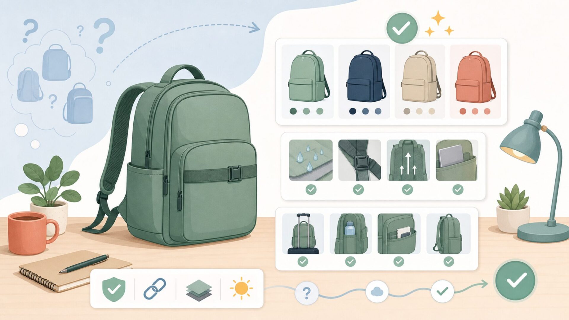 Mygreenの商品ラインナップ——バリエーションの全体像を表すイラスト
