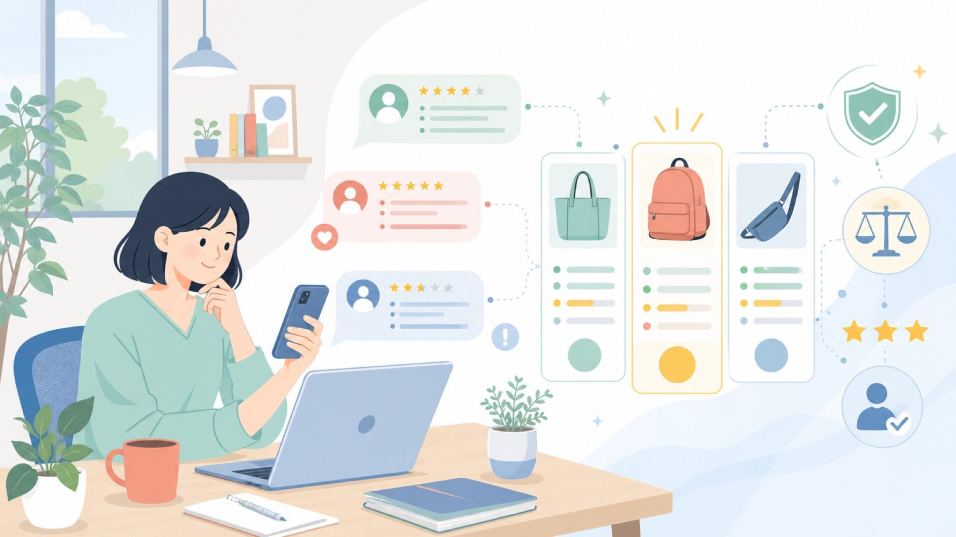 実際に使った人の声から見えるRafiCaroの実力を表すイラスト