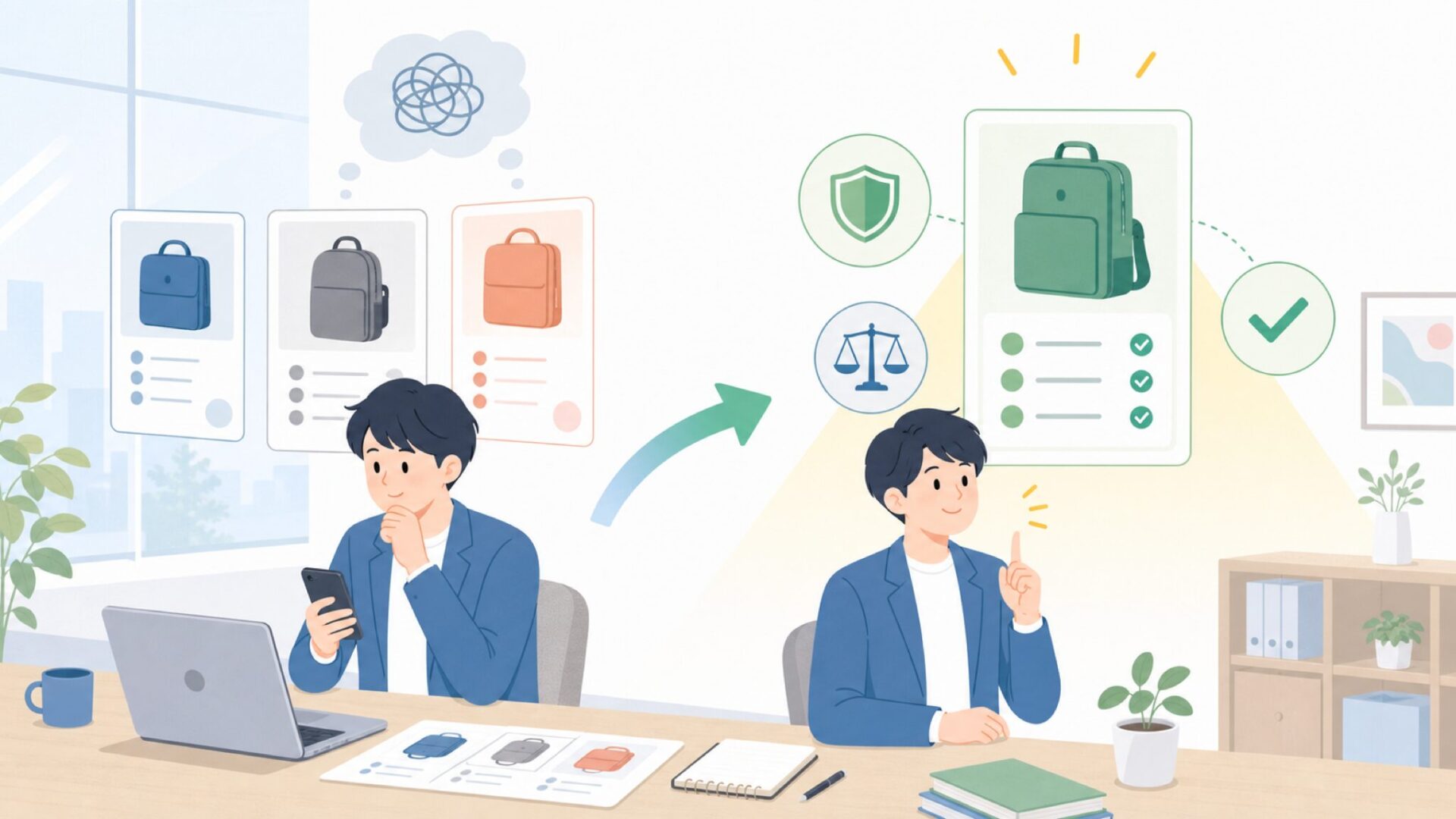 KINGSONSはどんな人に向いているか — 選び方のポイントを表すイラスト