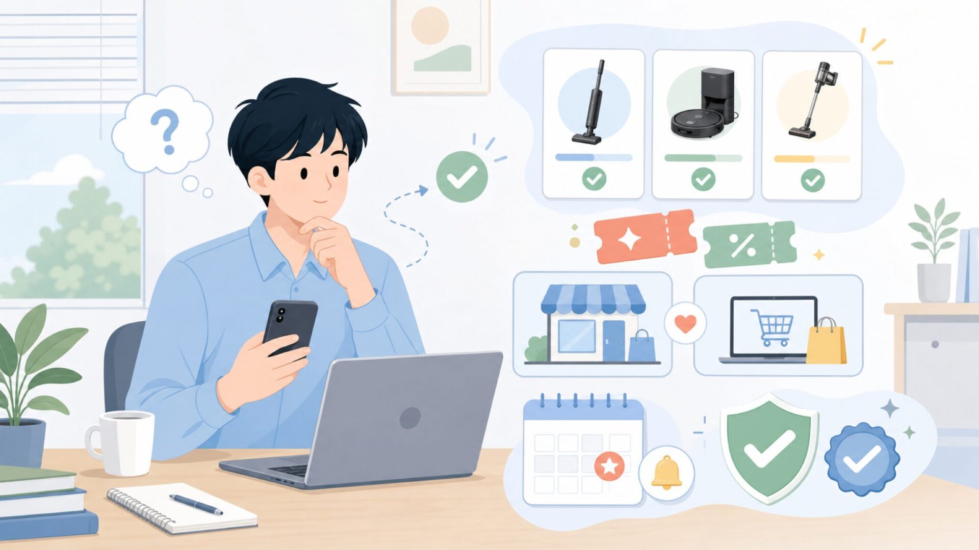 Dreame製品をお得に購入するポイントを表すイラスト