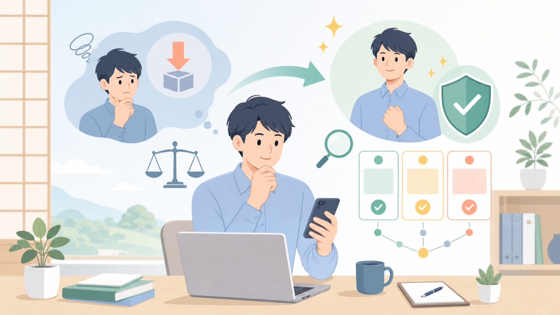 ThirdRealityを選ぶメリットと注意点を表すイラスト