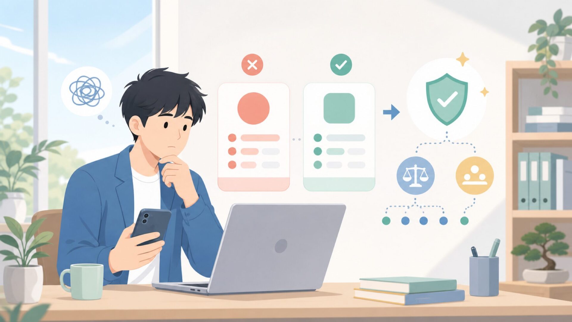 Sifelyがおすすめな人・向かない人を表すイラスト