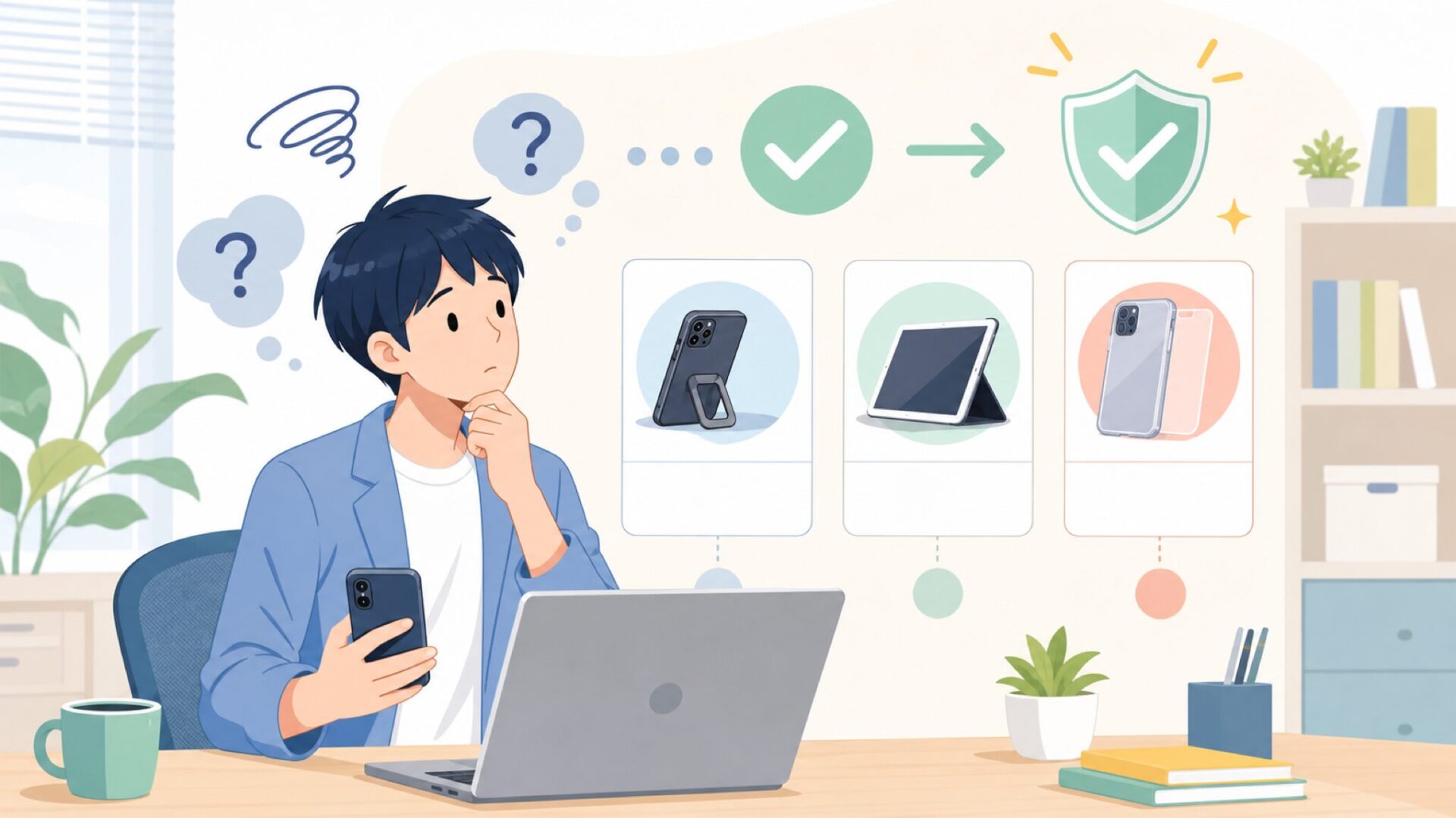 失敗しないESR製品の選び方 — タイプ別おすすめを表すイラスト