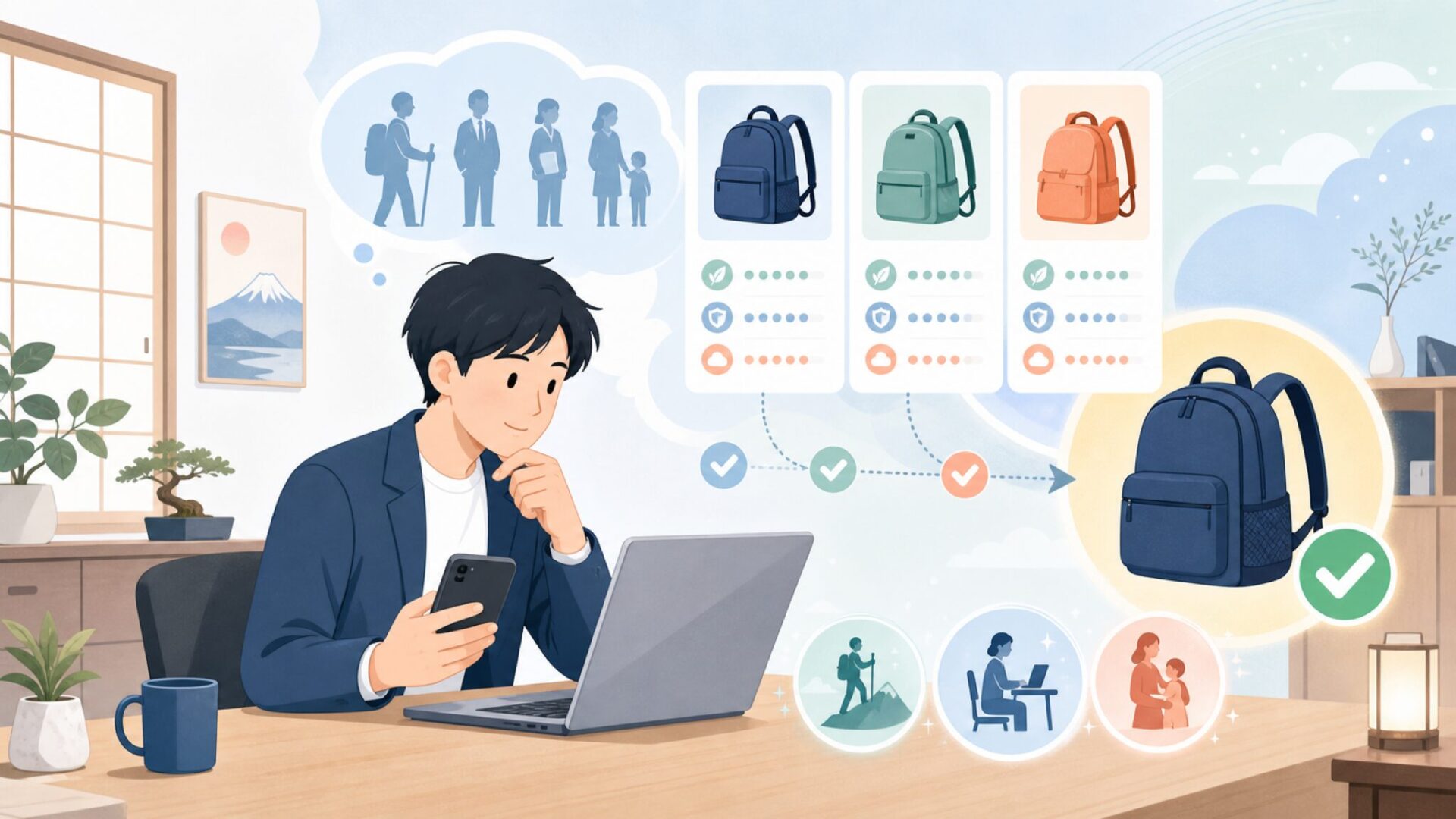 SWISSWINはこんな人に向いているを表すイラスト