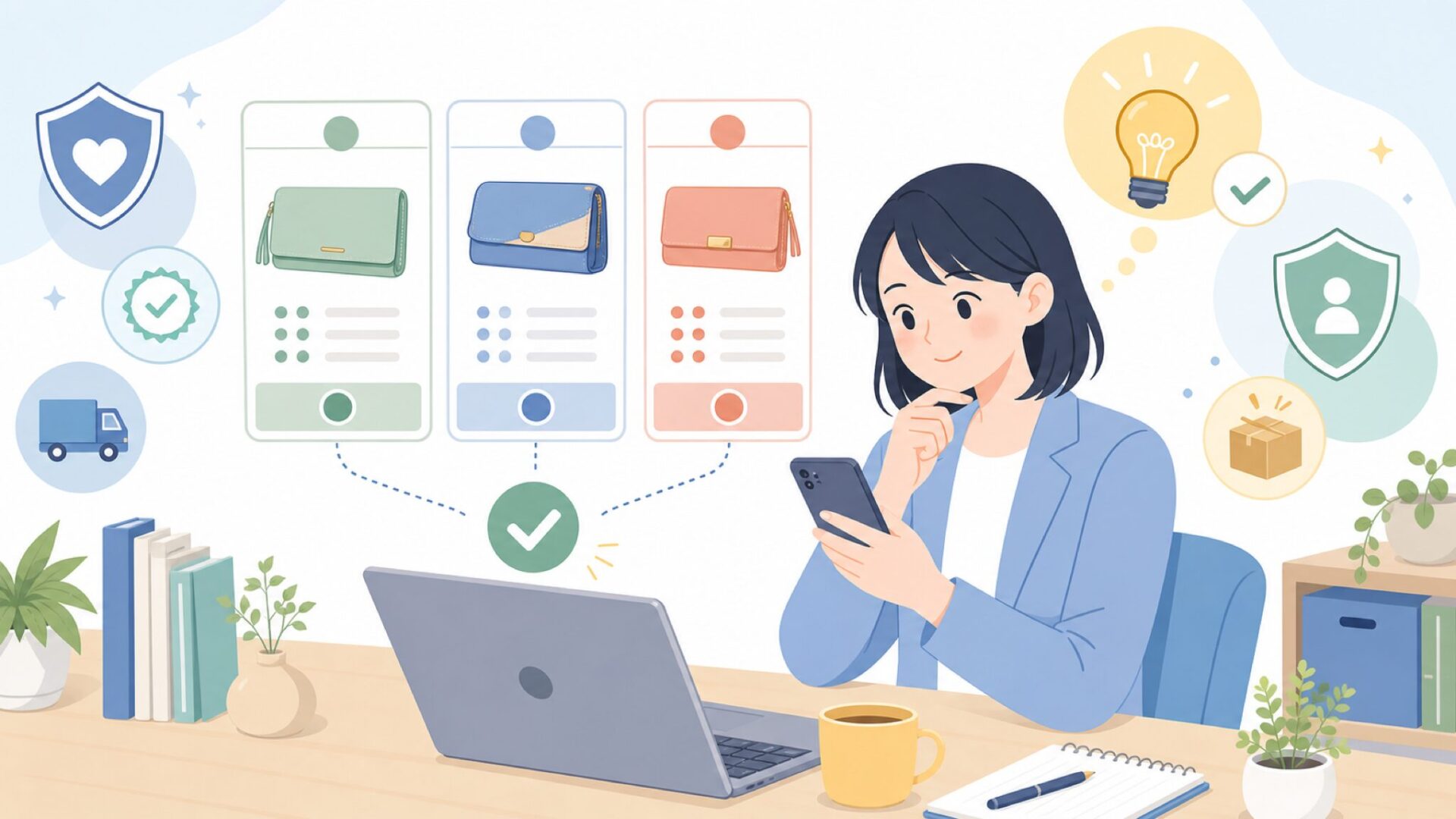 クレリアはどこで買える？購入先と最安値で買うコツを表すイラスト