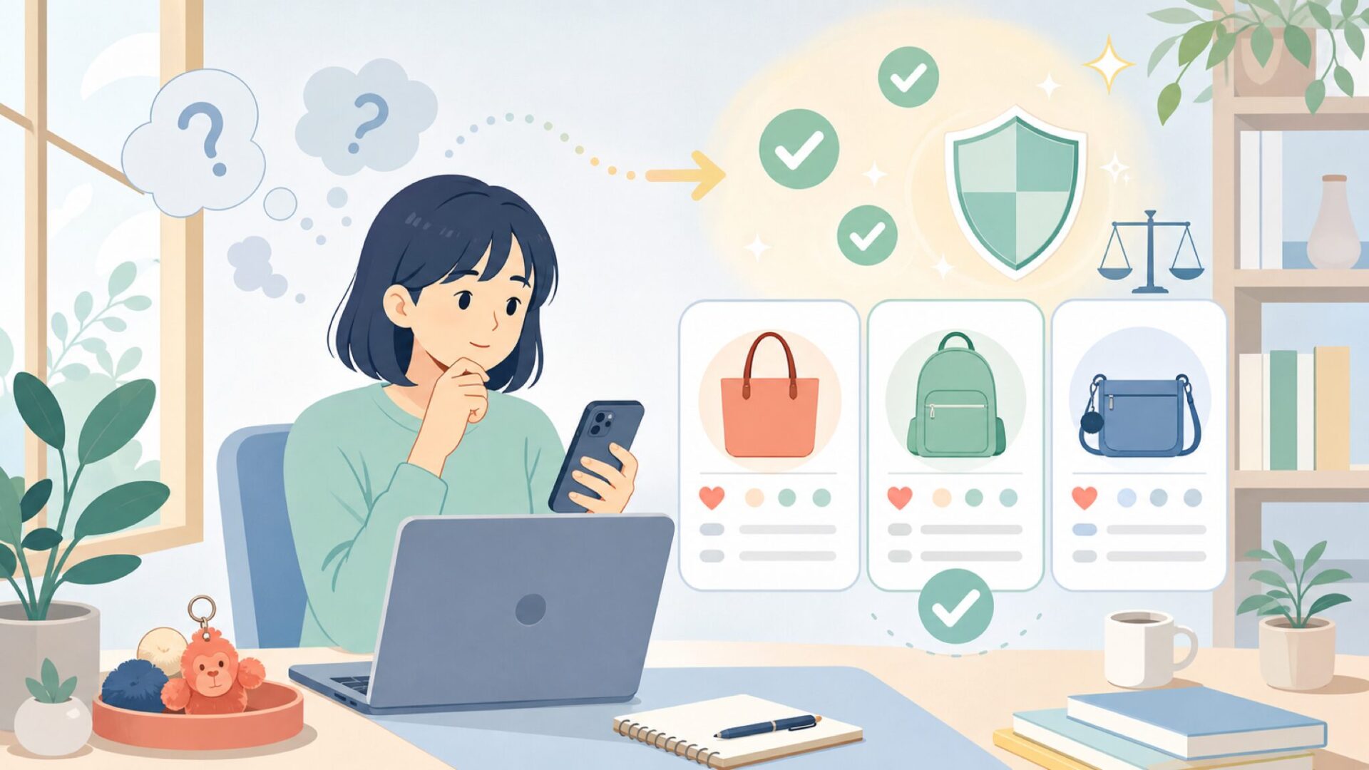 Kiplingはどんな人に向いているブランドかを表すイラスト