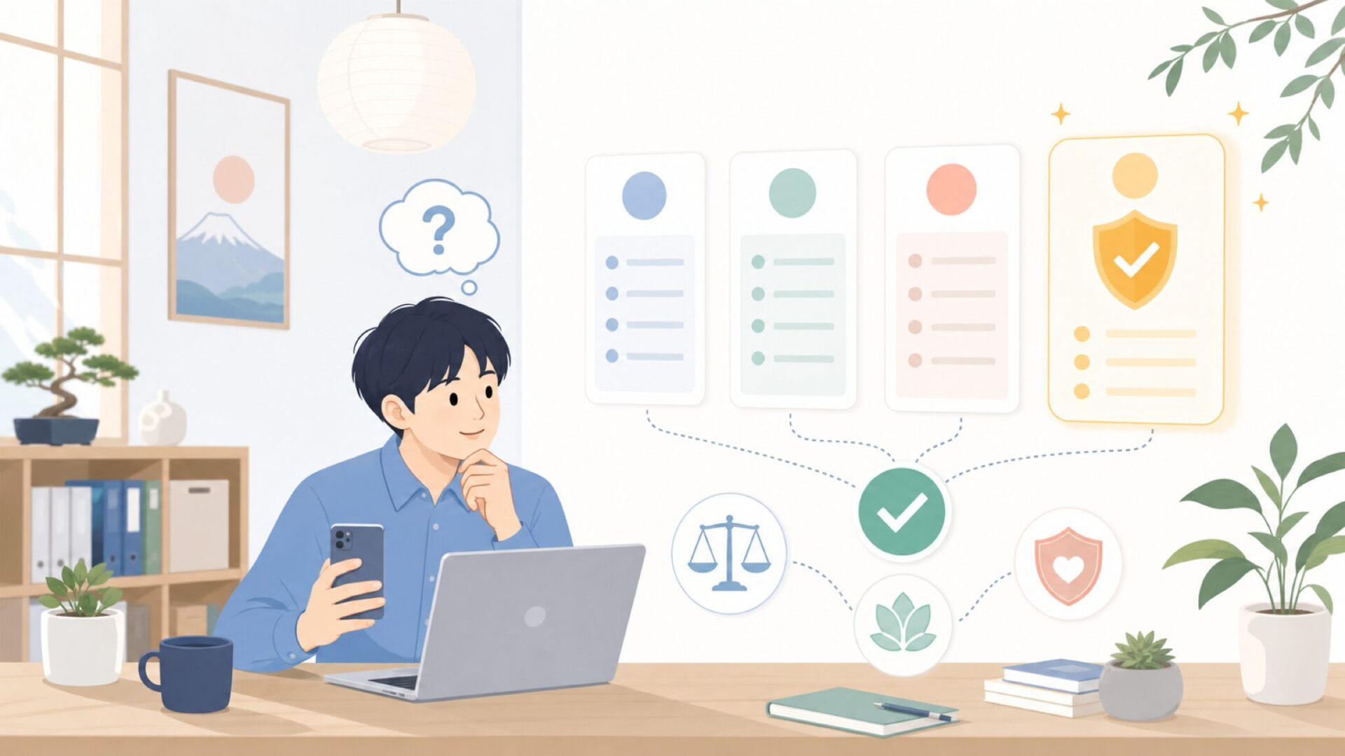 後悔せずにKLIFEを選ぶための最終チェックポイントを表すイラスト