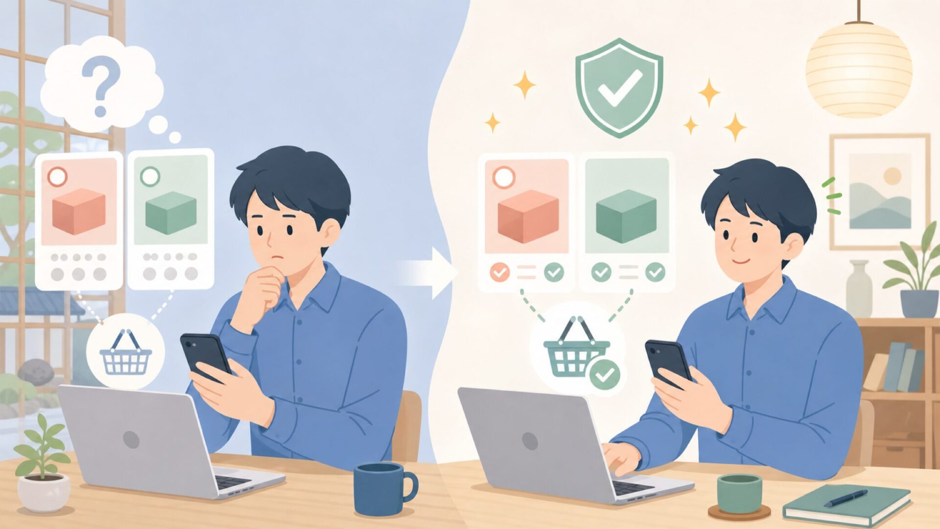 「中国製で安かろう悪かろう」は本当かを表すイラスト