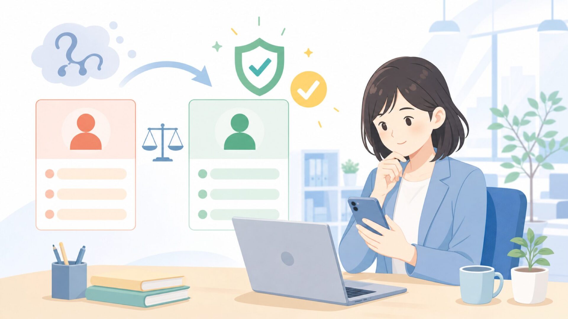 PHICOOLが向いている人・向いていない人を表すイラスト