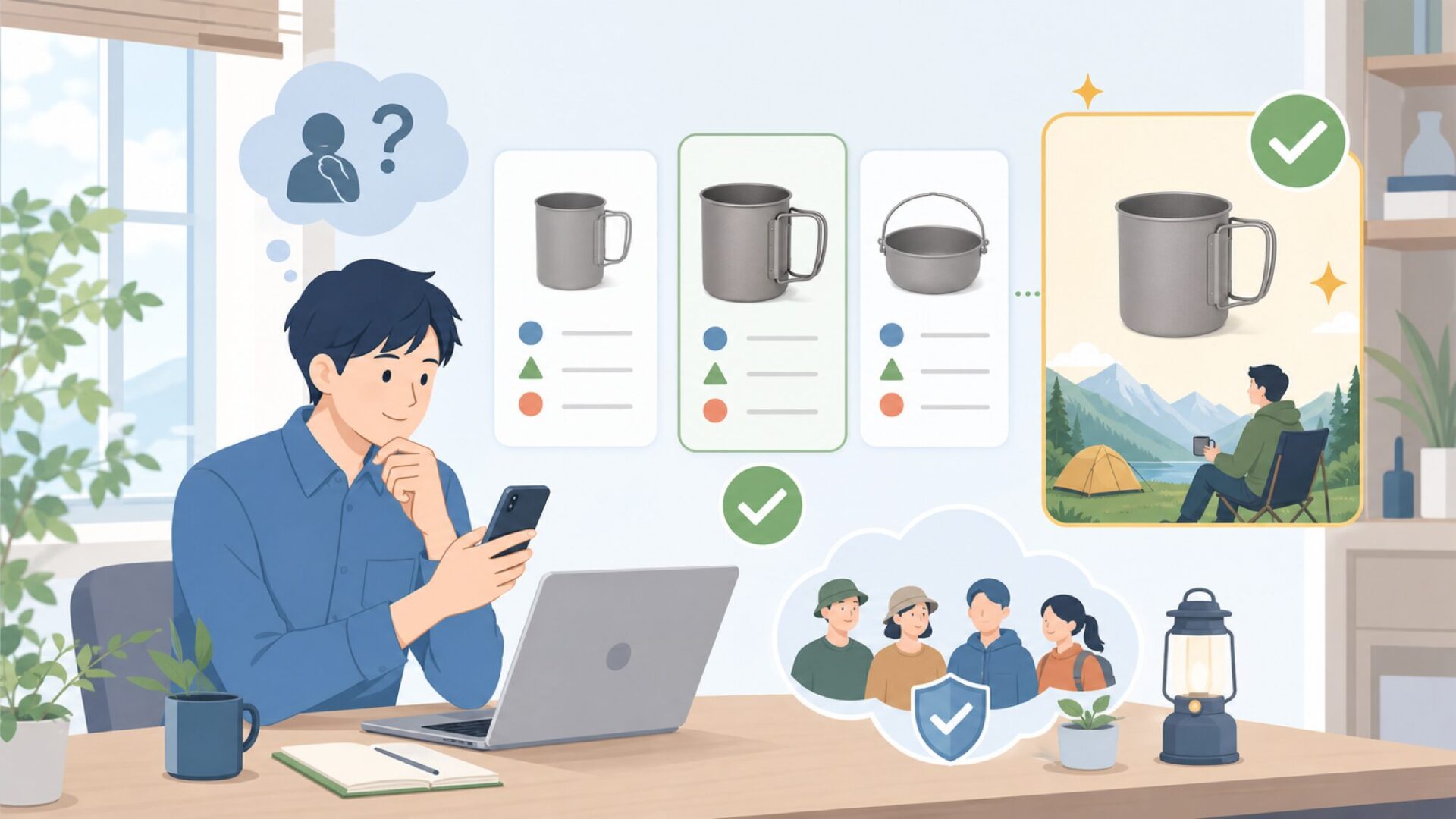 どんな人にKeith Titaniumは向いているかを表すイラスト