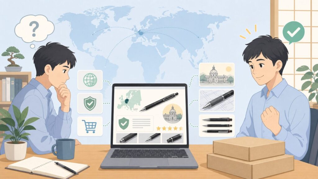 ロットリングはどこの国のペン?歴史と代表製品でわかる信頼性の要点を表すイラスト