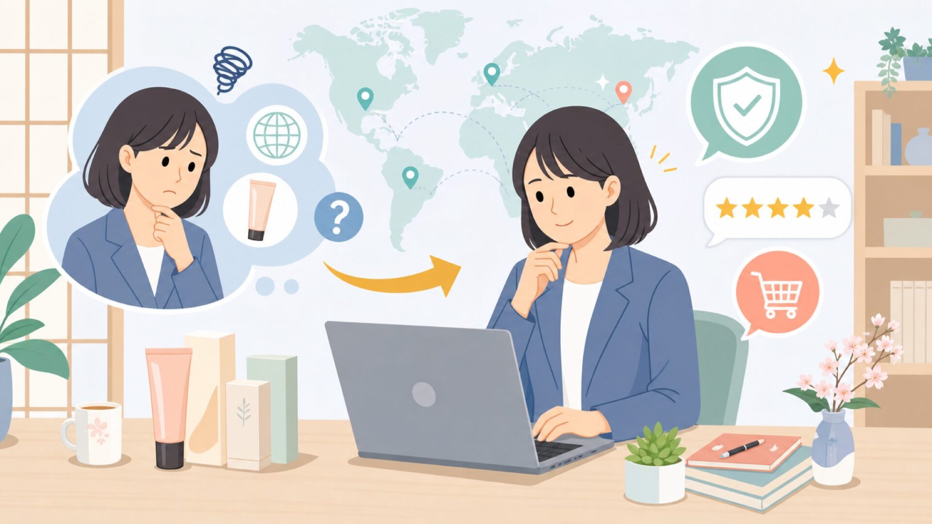 Erborian CCクリームはどこの国？正規品の見分け方も解説の要点を表すイラスト