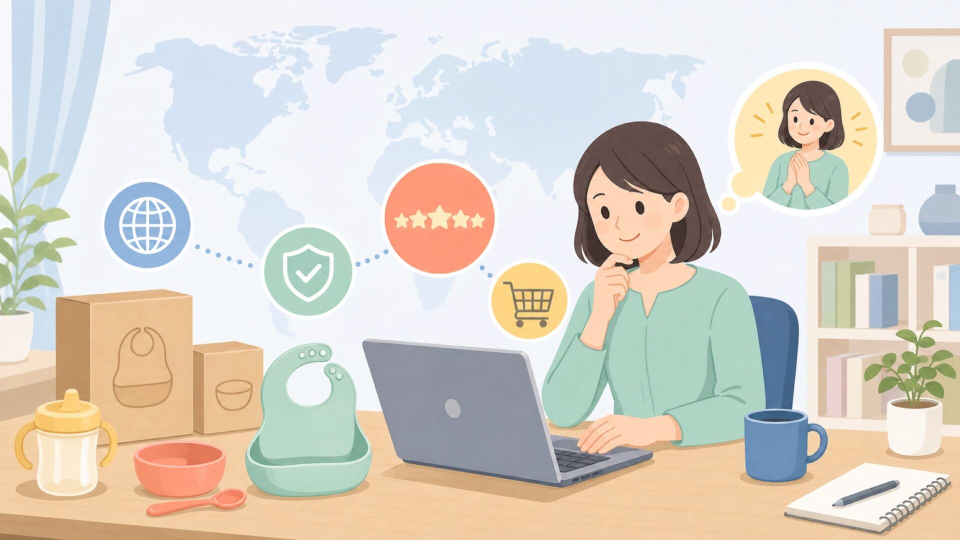 Bibadoスタイはどこの国?ブランド背景とスタイの特徴まとめの要点を表すイラスト