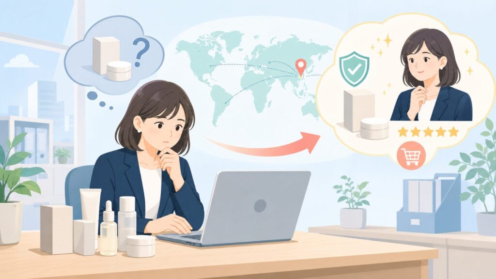 By Wishtrendはどこの国のスキンケアブランド？特徴を解説の要点を表すイラスト