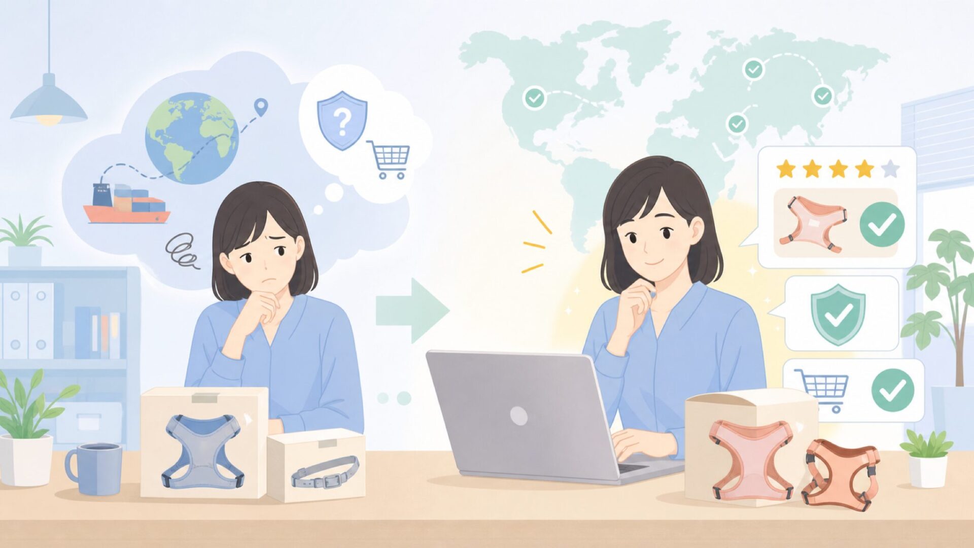 Max&Mollyはどこの国のブランド?安全性と正規品の見分け方の要点を表すイラスト