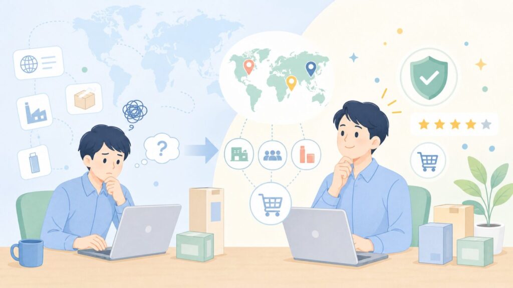 Luckiesはどこの国？ラッキーストライクの国・会社・種類をわかりやすく解説の要点を表すイラスト