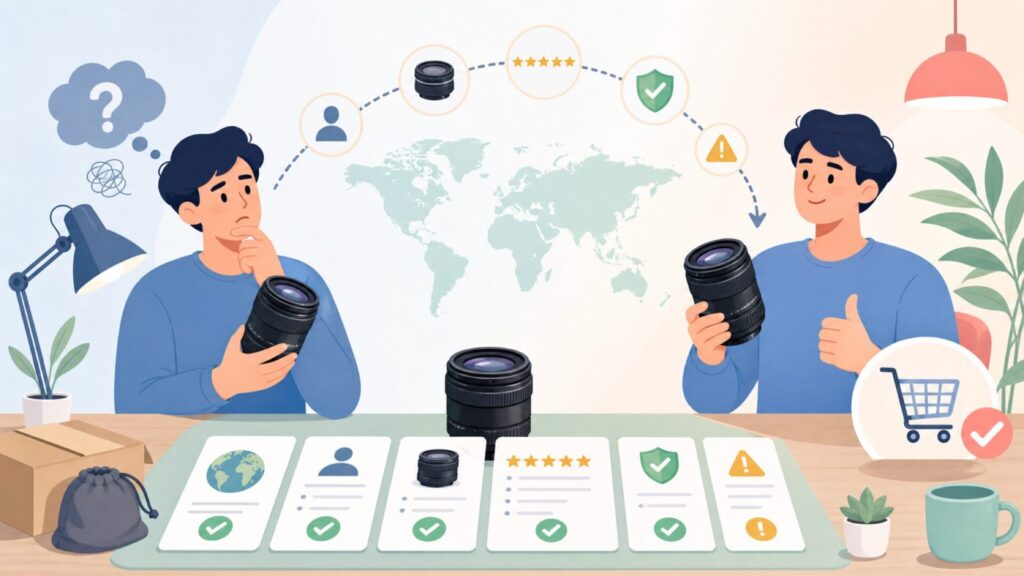 AstrHoriはどこの国のブランド？口コミと購入前の注意点の要点を表すイラスト