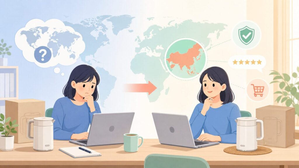 Joyoungはどこの国のブランド？豆乳メーカーの評判と選び方の要点を表すイラスト