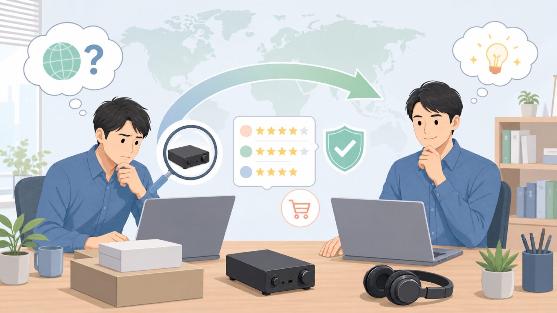 Fosi Audioはどこの国のブランド?DACアンプの実力を解説の要点を表すイラスト