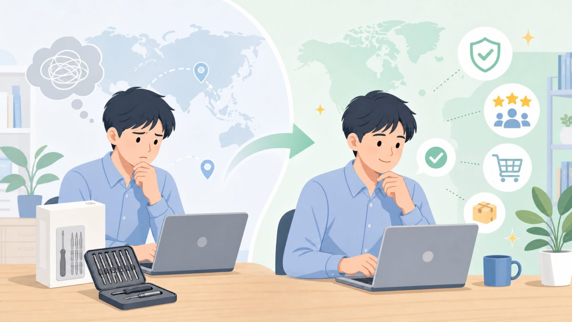 Vastar精密ドライバーはどこの国?安全性と口コミを解説の要点を表すイラスト