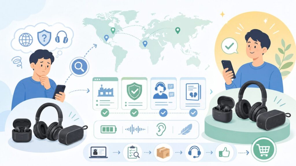 Alpatronixはどこの国のブランド？保証・不具合対応まで解説の要点を表すイラスト