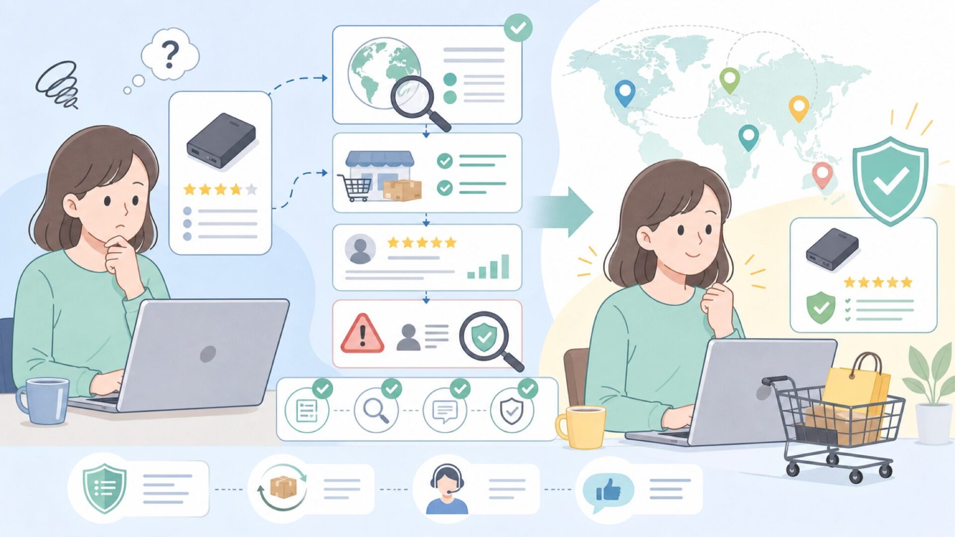 Rantizonはどこの国のブランド?怪しさと安全性を徹底チェックの要点を表すイラスト