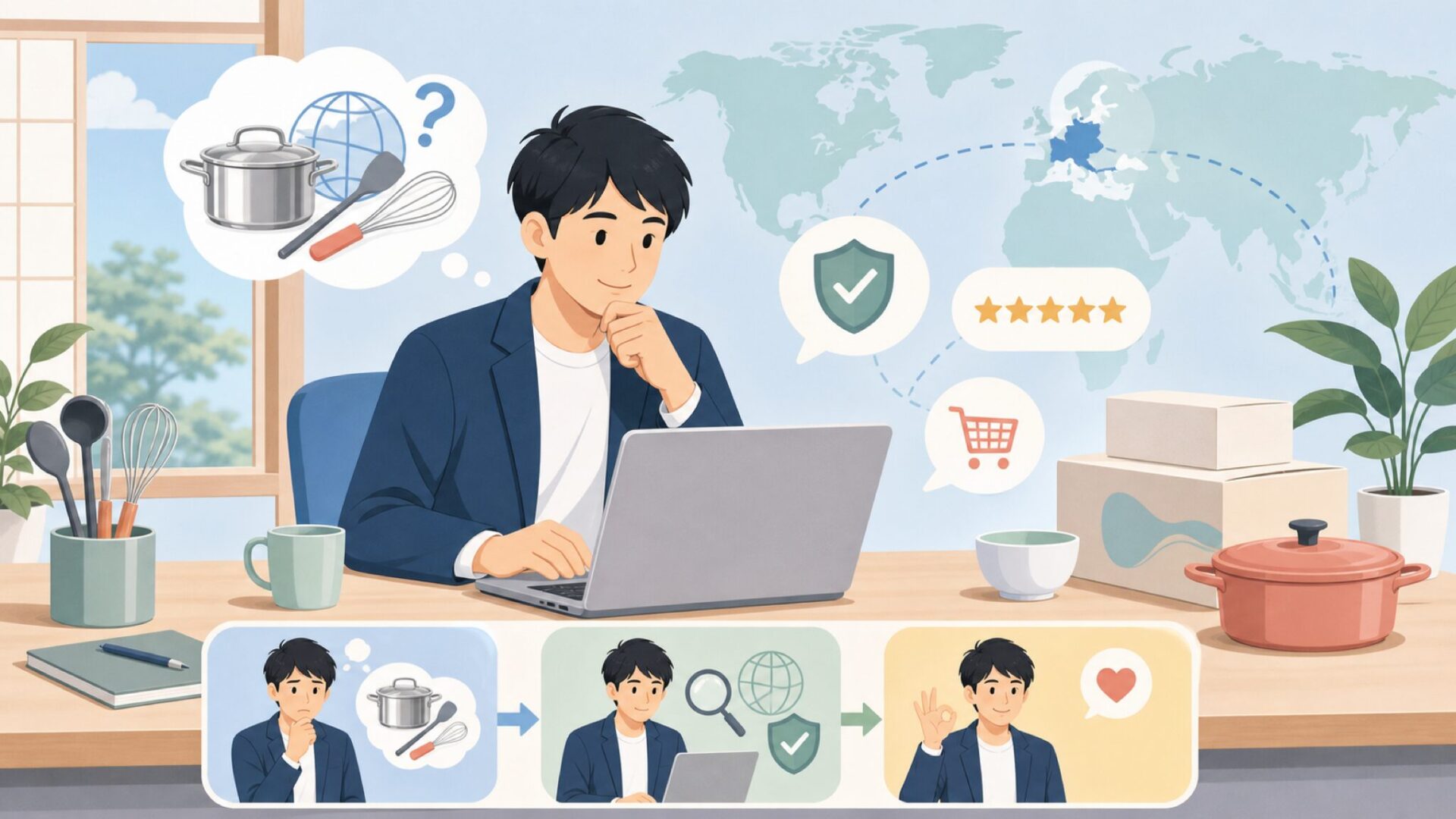 Kuchenprofiはどこの国？ドイツ発の実力と評判を解説の要点を表すイラスト